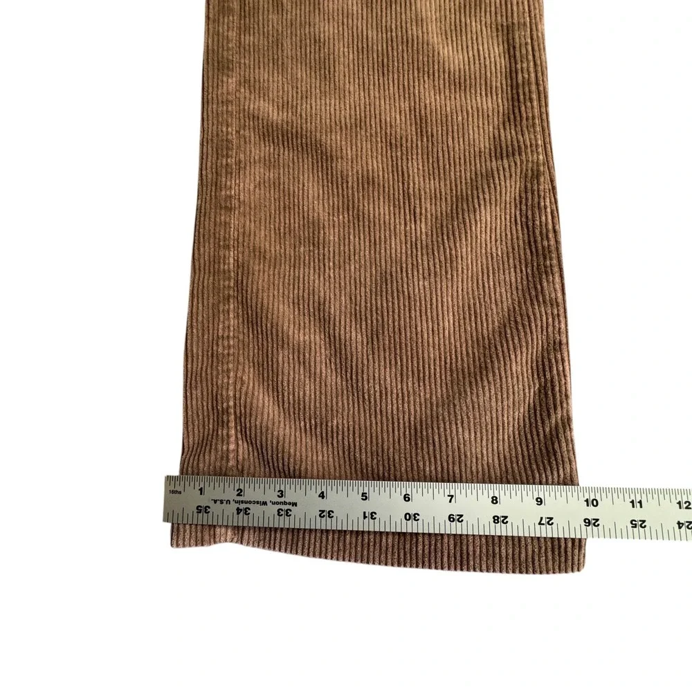 L'AGENCE Scottie High Rise Wide Leg Corduroy Pants Womens 23 Plaster Brown NWOT - Picture 11 of 14